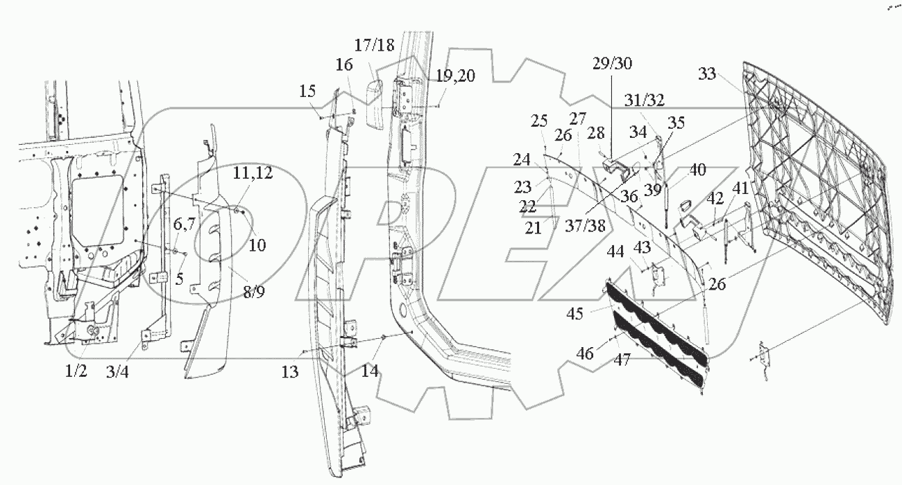  Front cover assembly