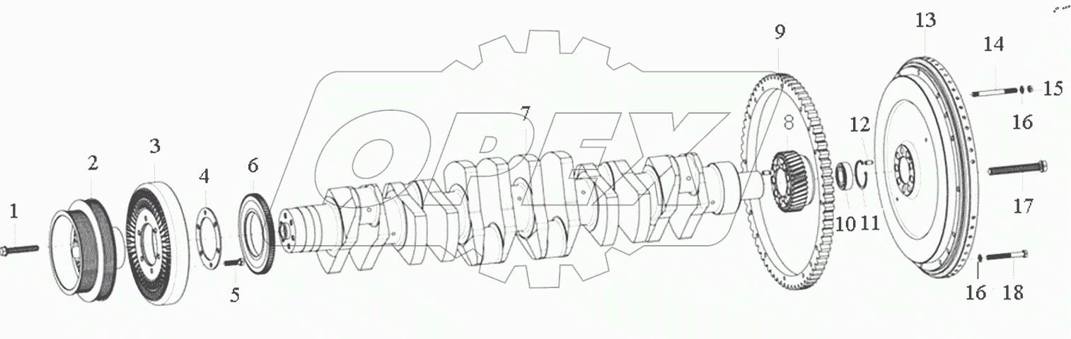  Crankshaft assembly