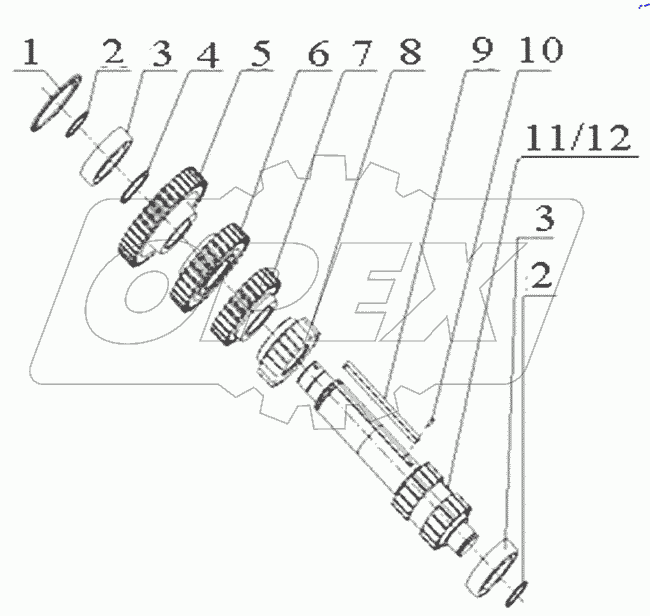  Countershaft assembly