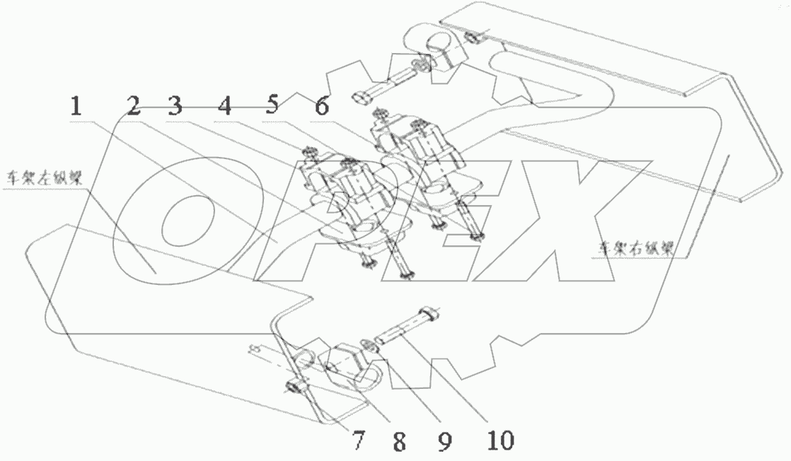 Gearbox auxiliary support