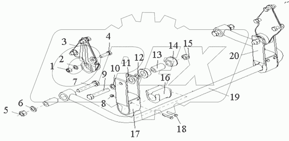  Rear transverse stabilizer