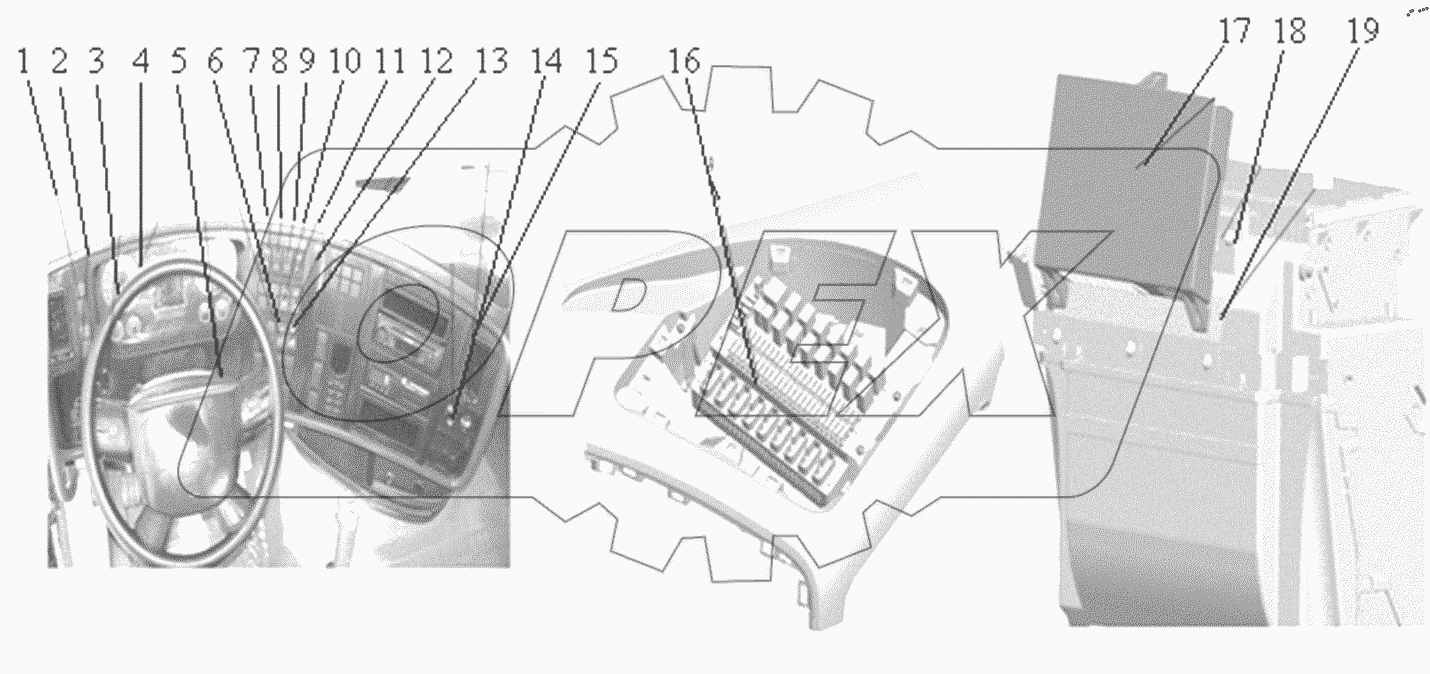  Tractor electrical instrument