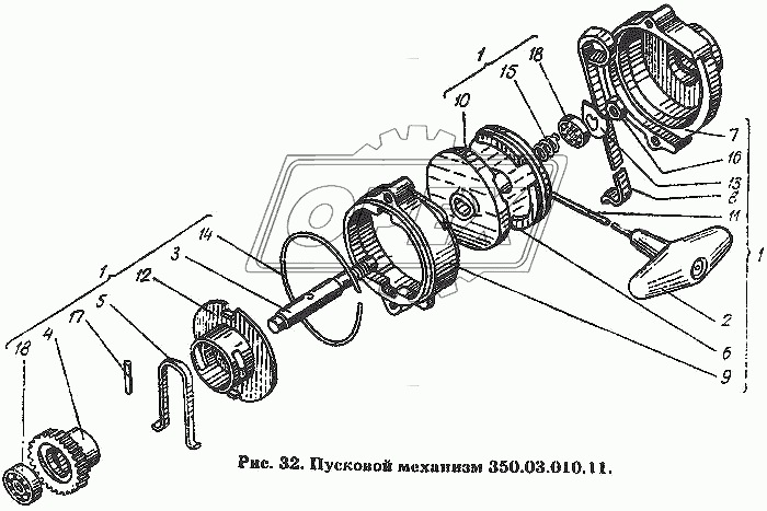 Пусковой механизм 350.03.010.11