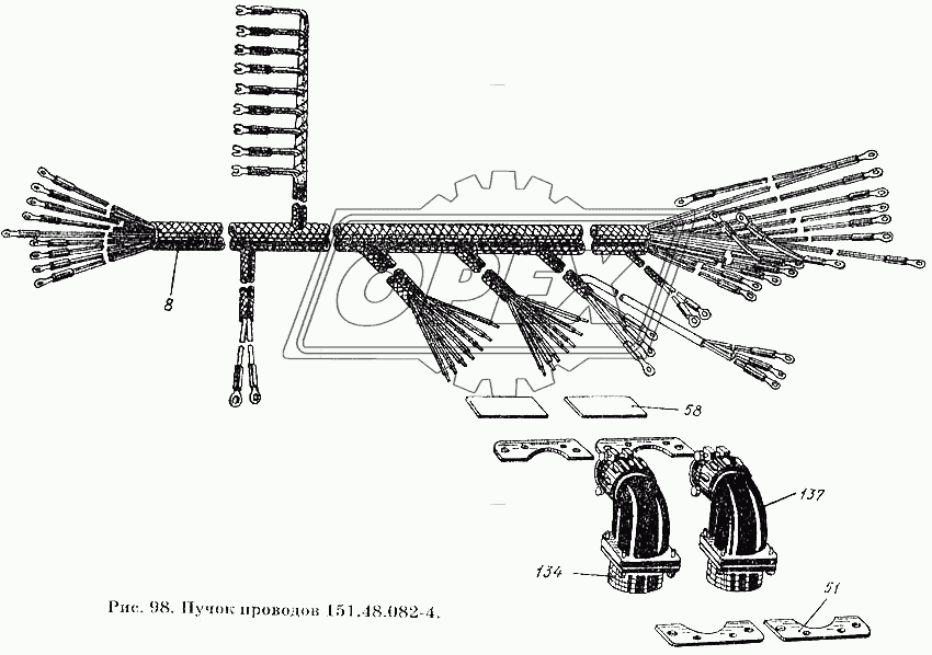 Пучок проводов 151.48.082-4