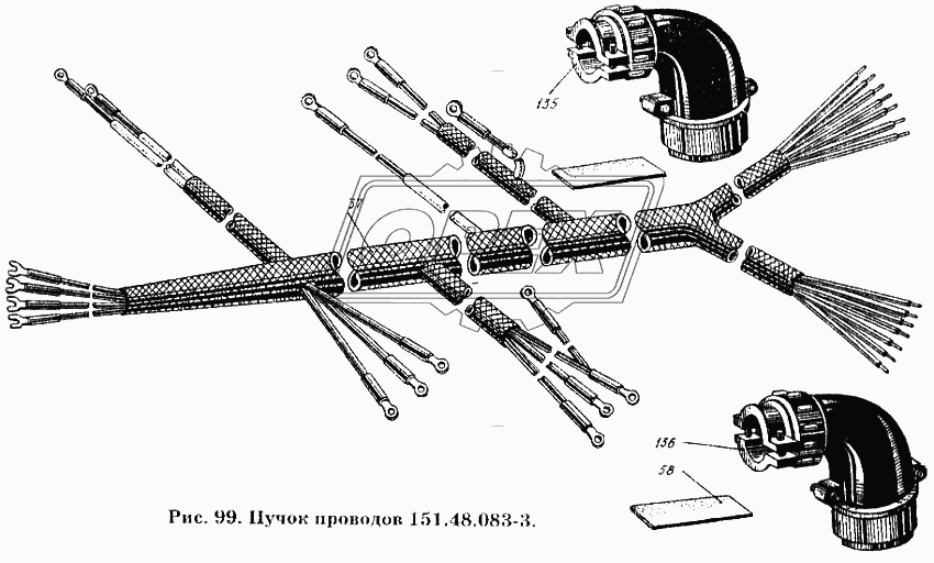 Пучок проводов 151.48.083-3
