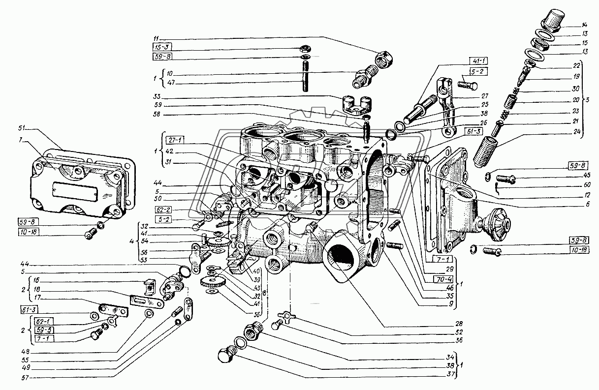 Корпус топливного насоса