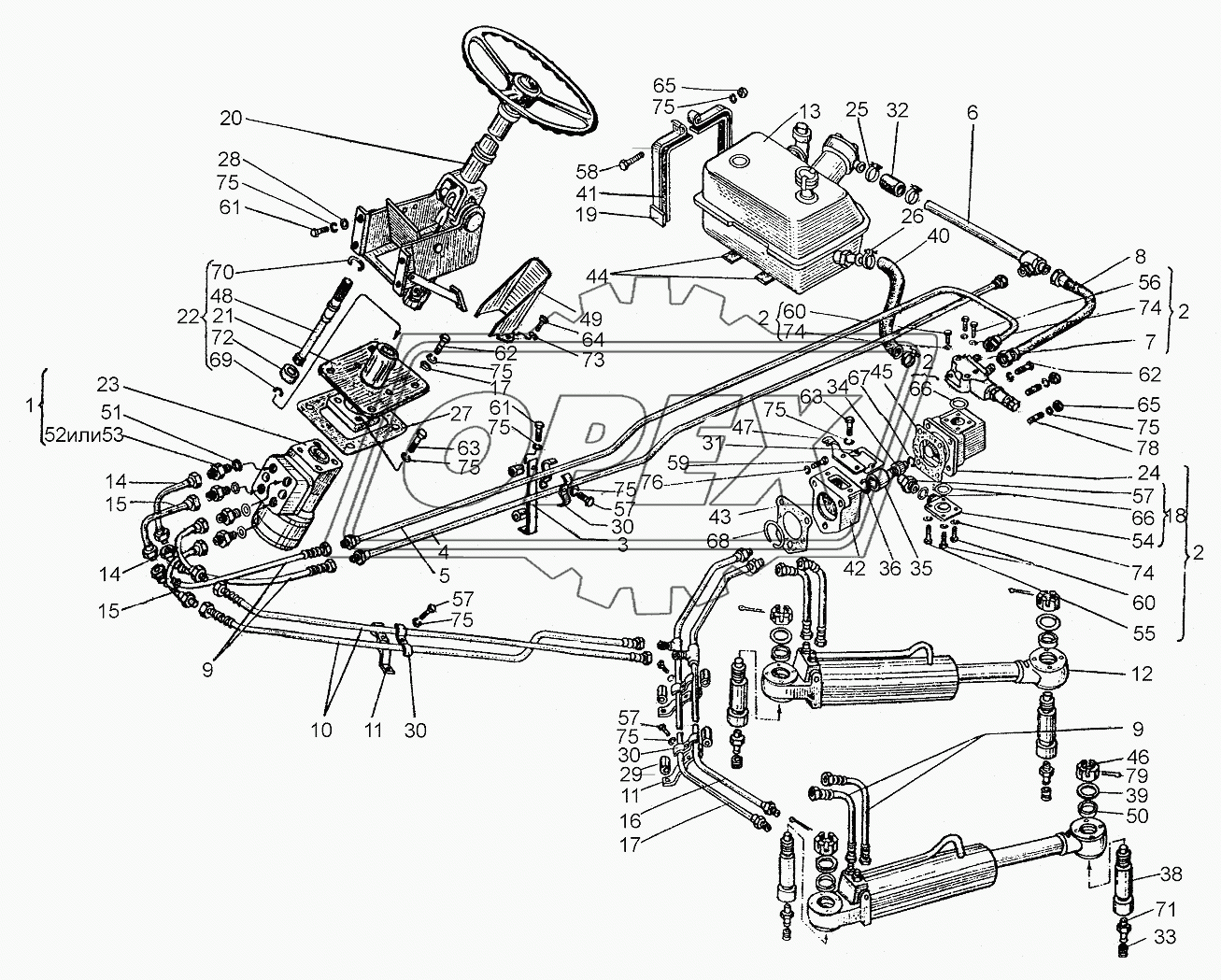 Управление рулевое