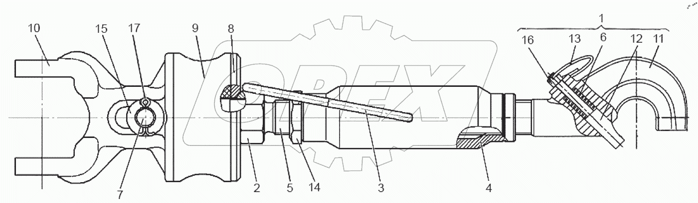  172.56.029-1 Тяга верхняя