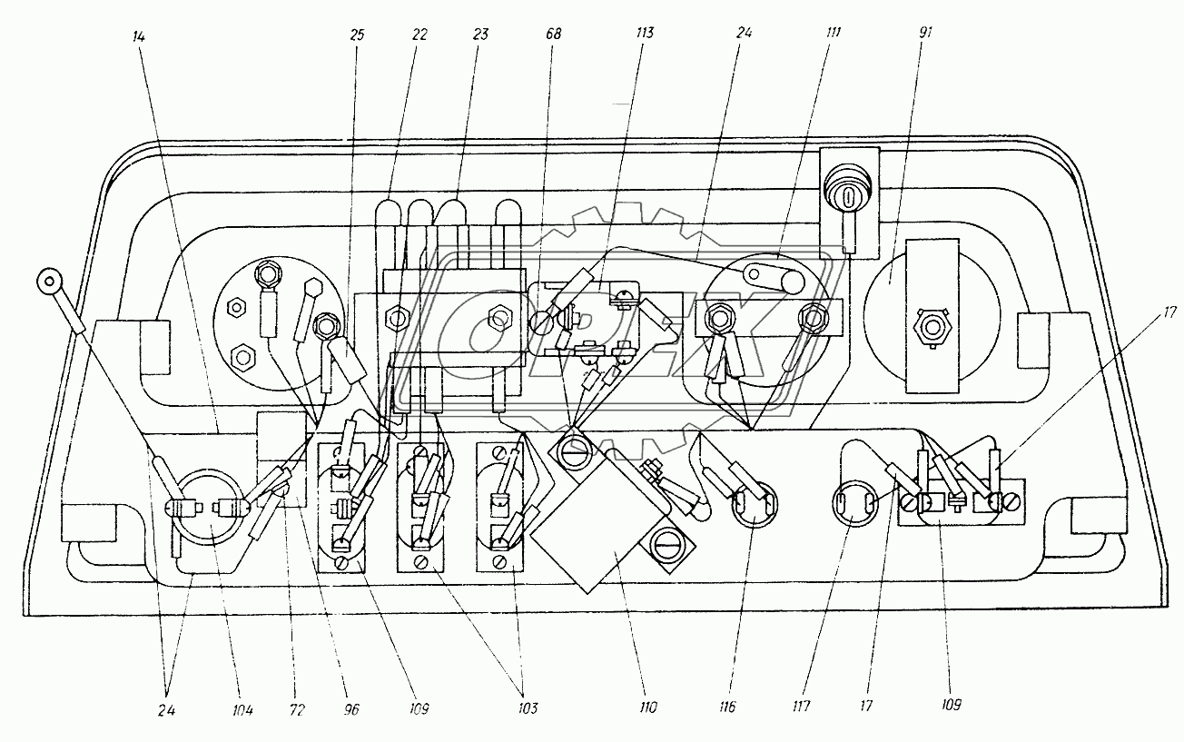Щиток приборов 25Ф.48.031-2