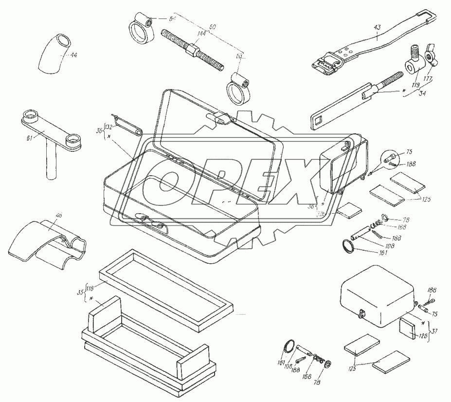 Инструмент и принадлежности. Укладка 6.61.001