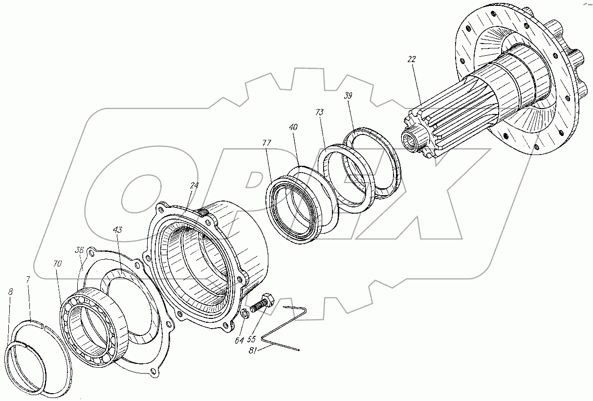 Бортовая передача 8.11.011А-01