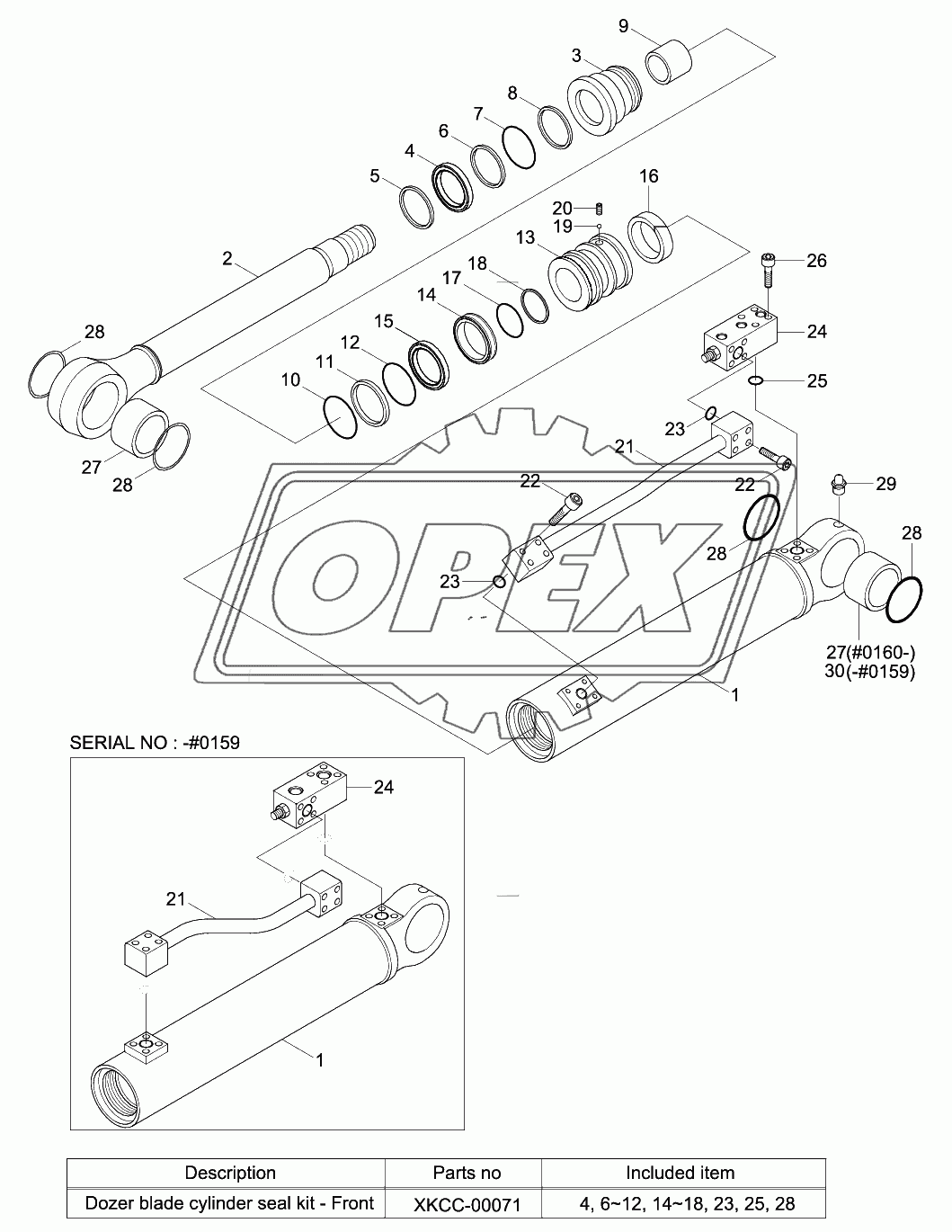 DOZER BLADE CYLINDER-FRONT