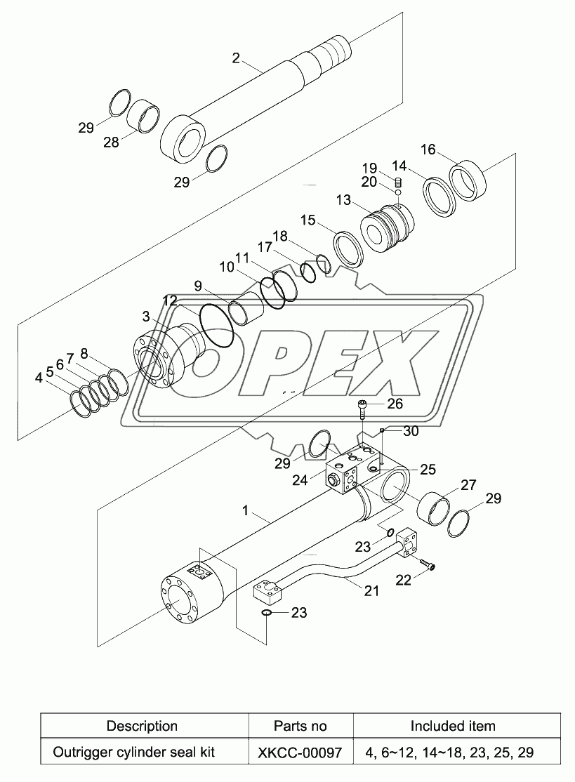 OUTRIGGER CYLINDER