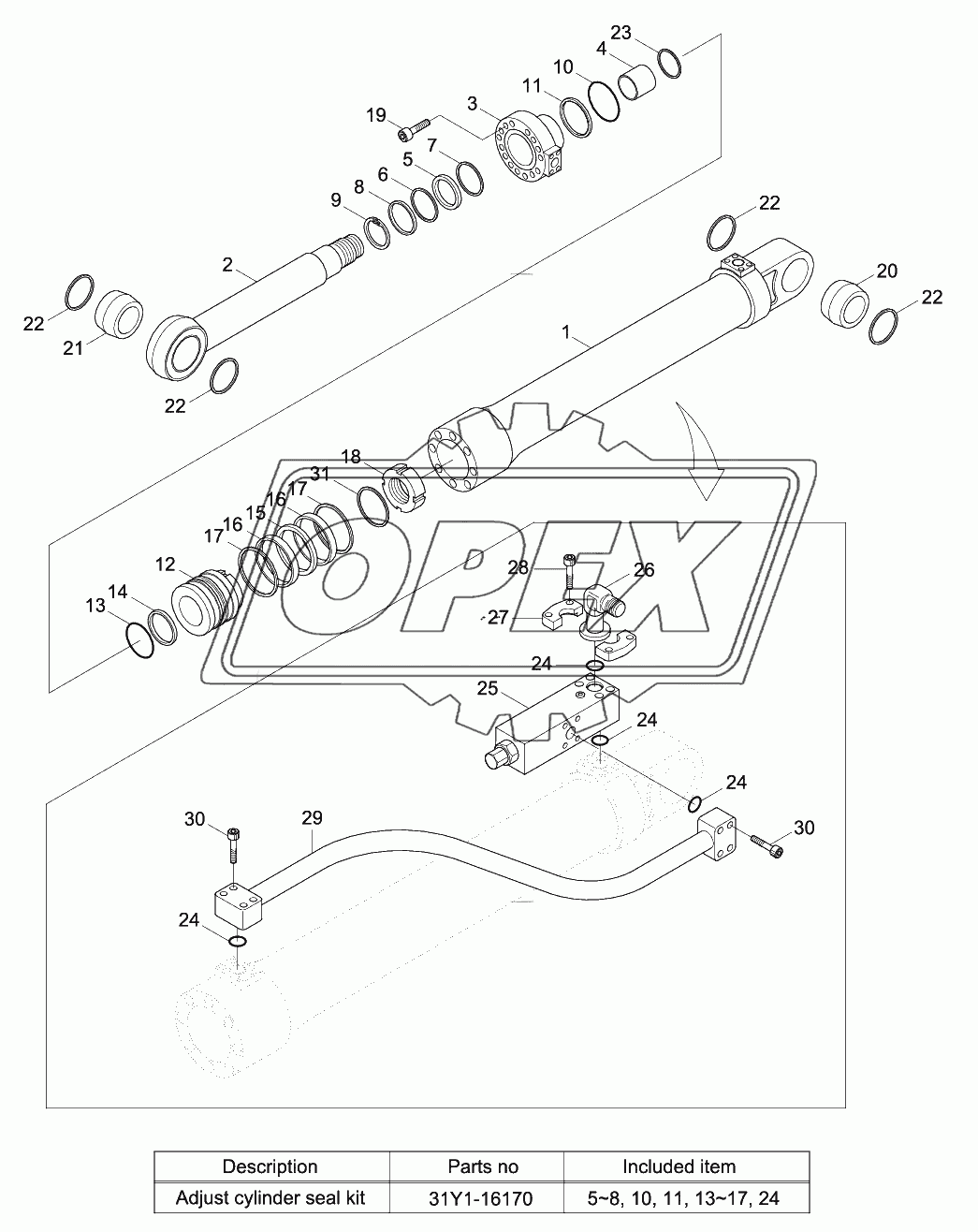 ADJUST CYLINDER (ADJUST BOOM)