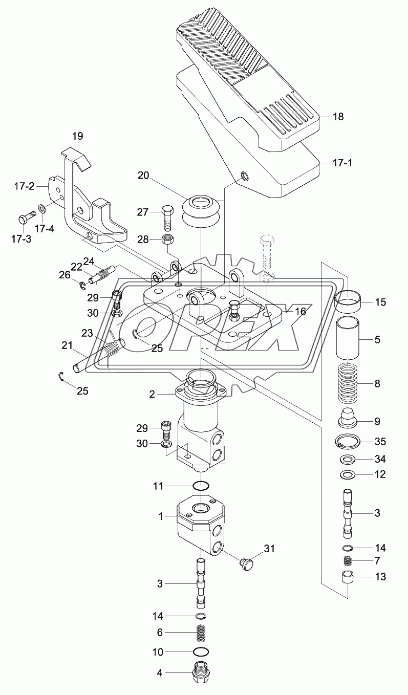 BRAKE VALVE (-#0005)