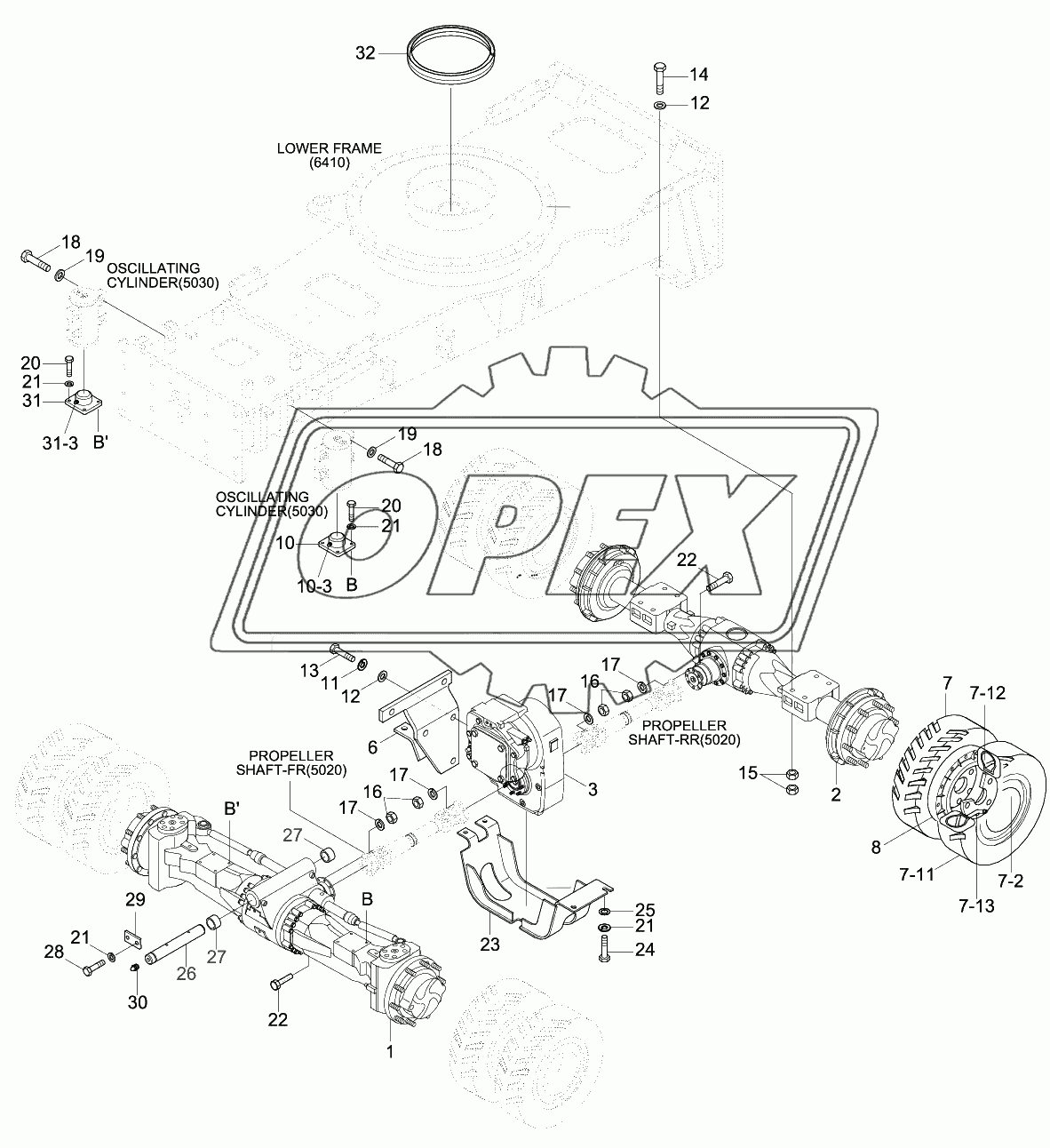 POWER TRAIN MOUNTING (-#0073)