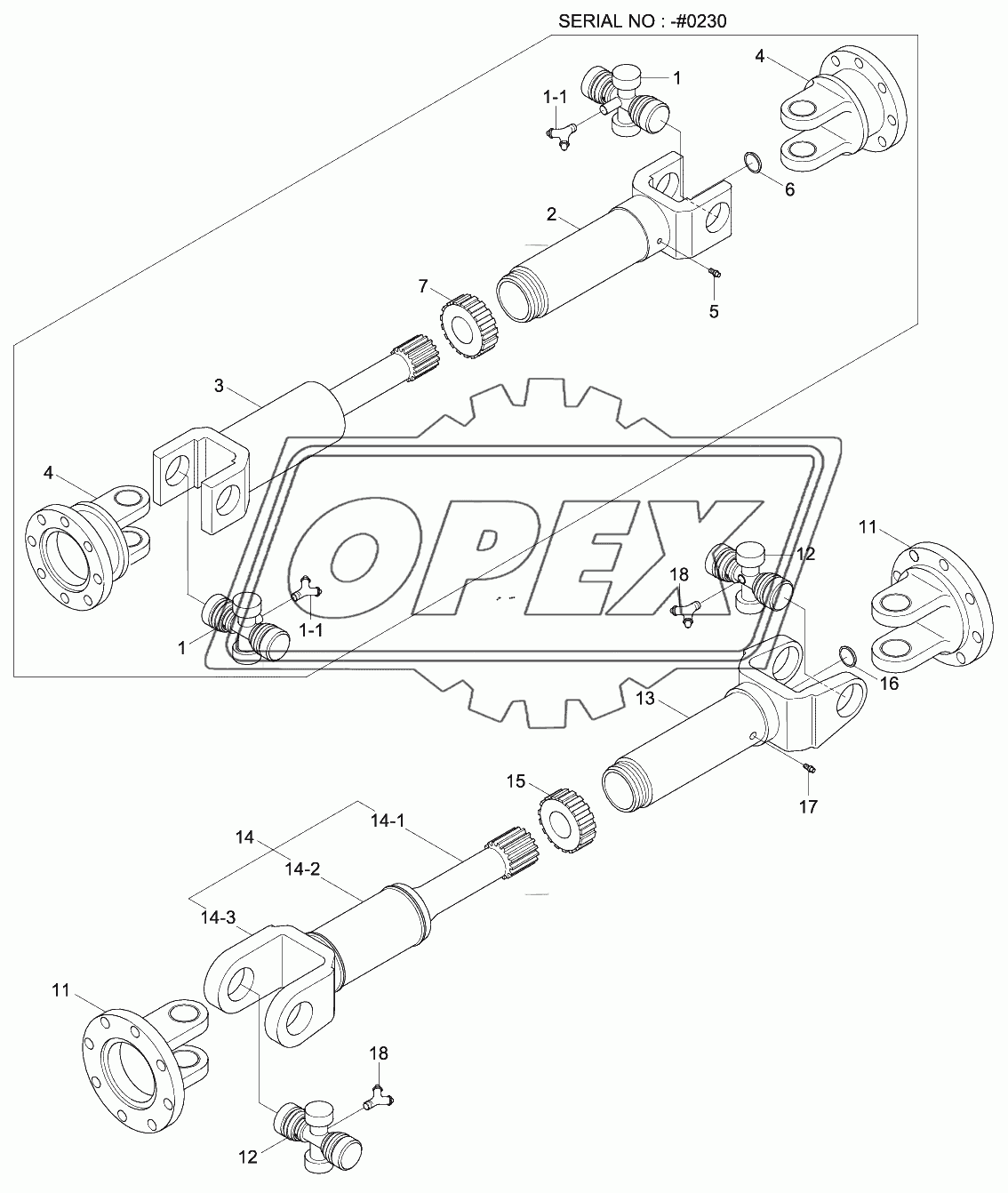 PROPELLER SHAFT (-#0238)