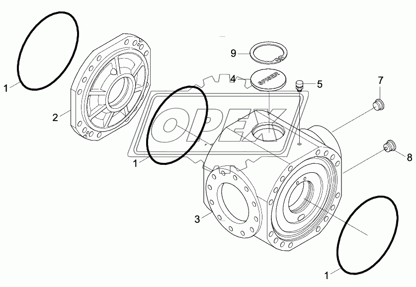 REAR AXLE HOUSING (-#0073)