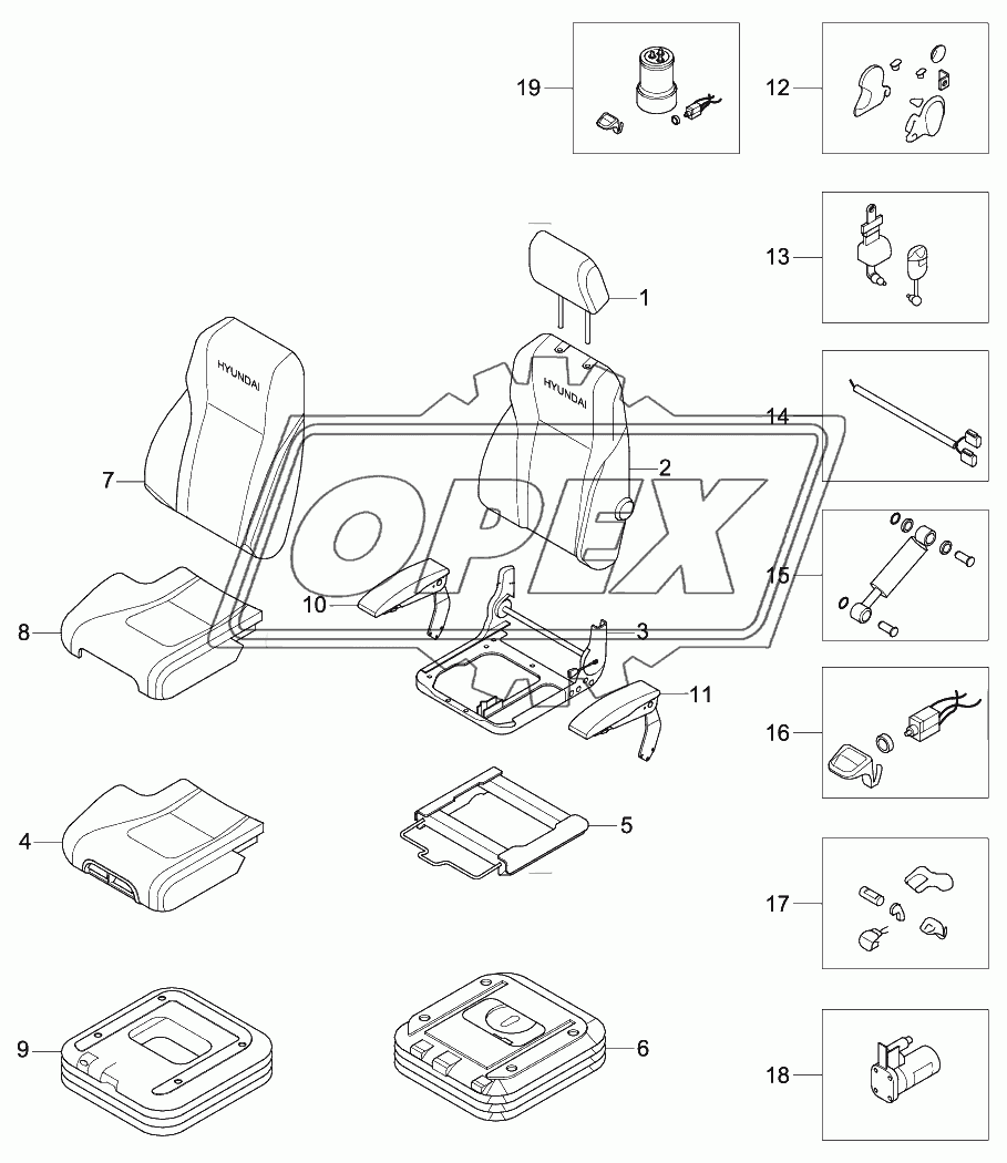 SEAT (SUSPENSION, 2"AIR RIDE)