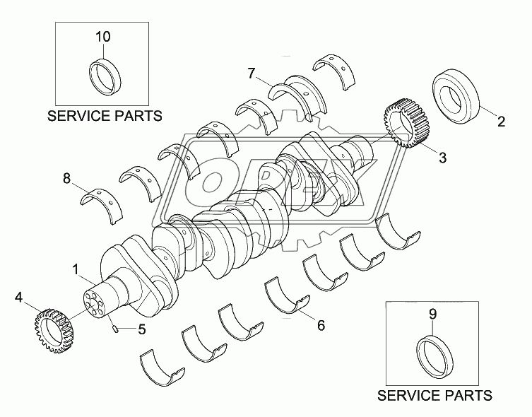 CRANKSHAFT & MAIN BEARINGS