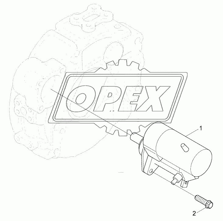 STARTING MOTOR MOUNTING