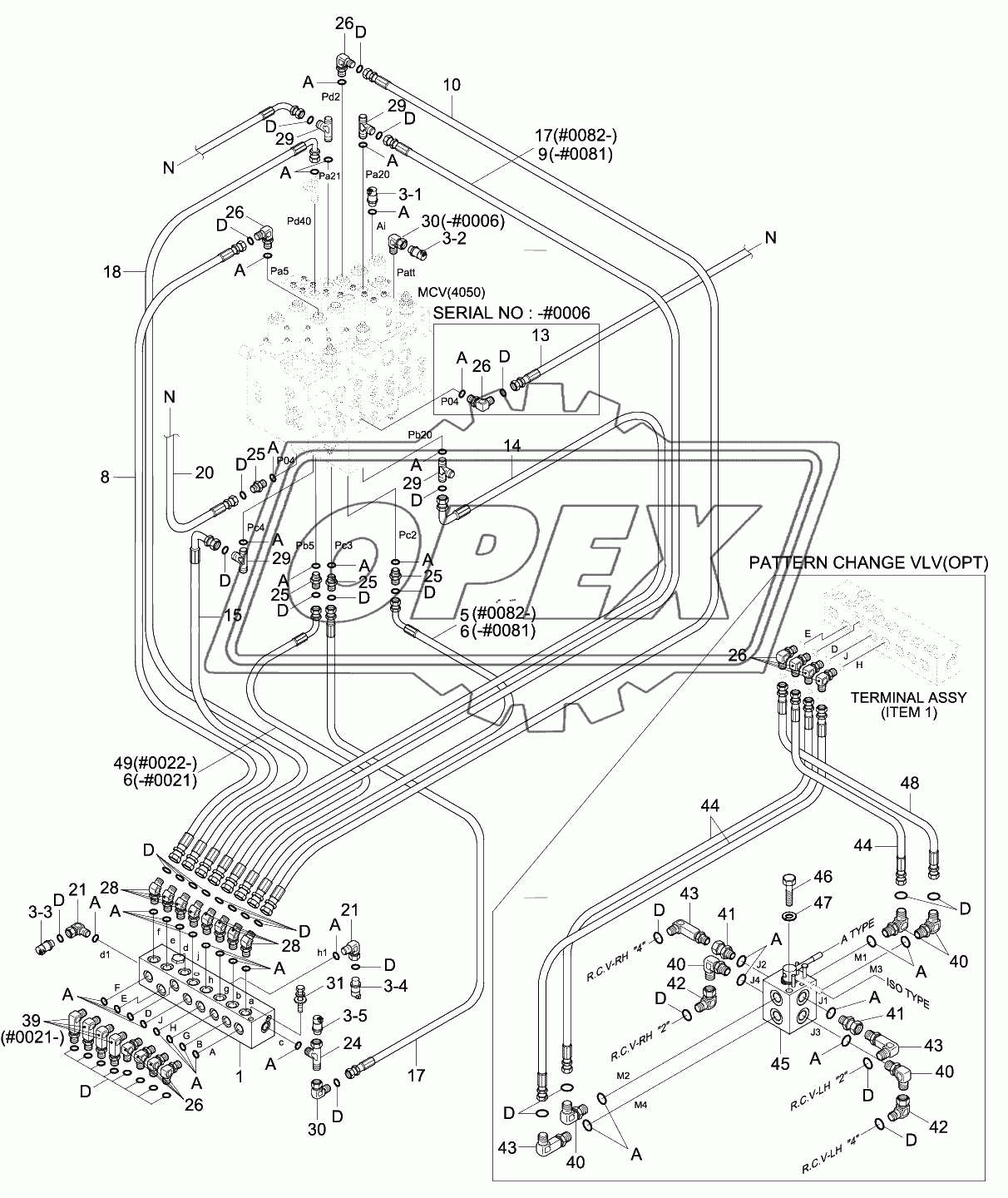 PILOT HYD PIPING (CONTROL 1)