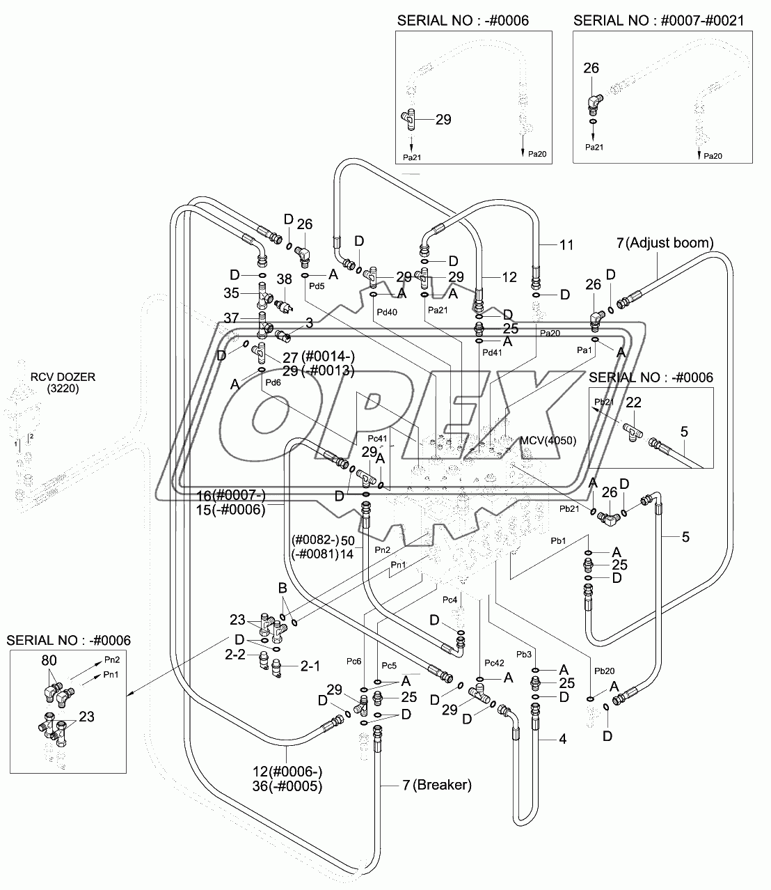 PILOT HYD PIPING (CONTROL 2)