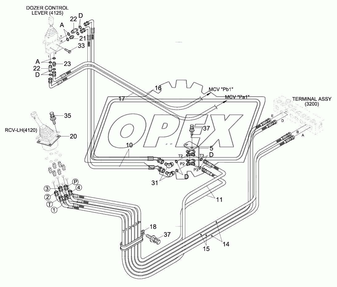 PILOT HYD PIPING (BOTTOM 1)