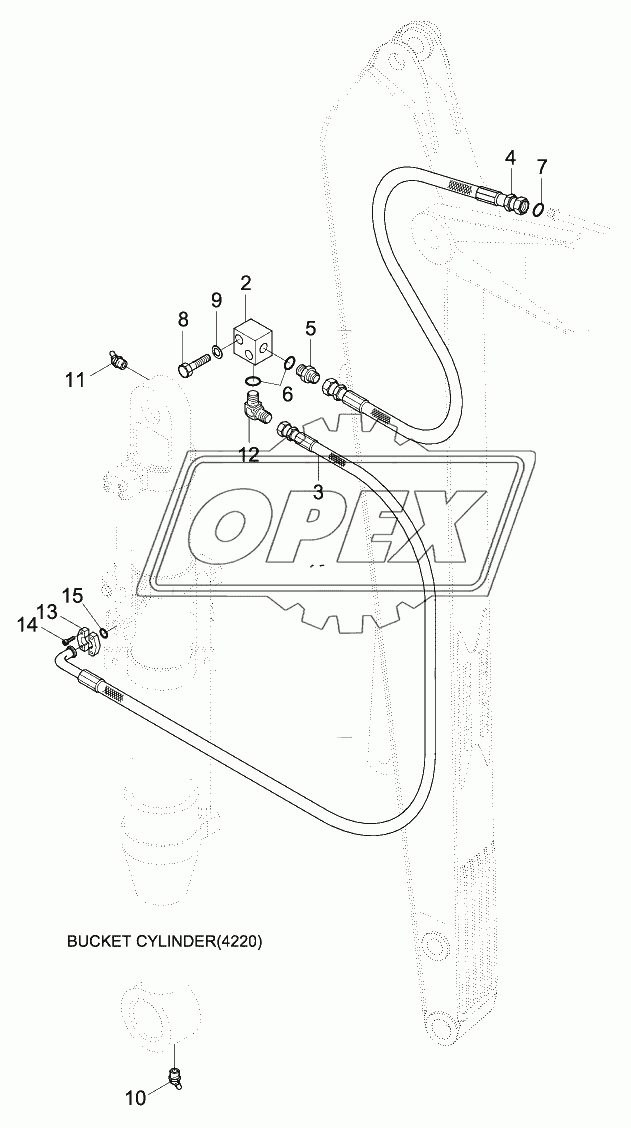 ARM HYD PIPING (3.0M)