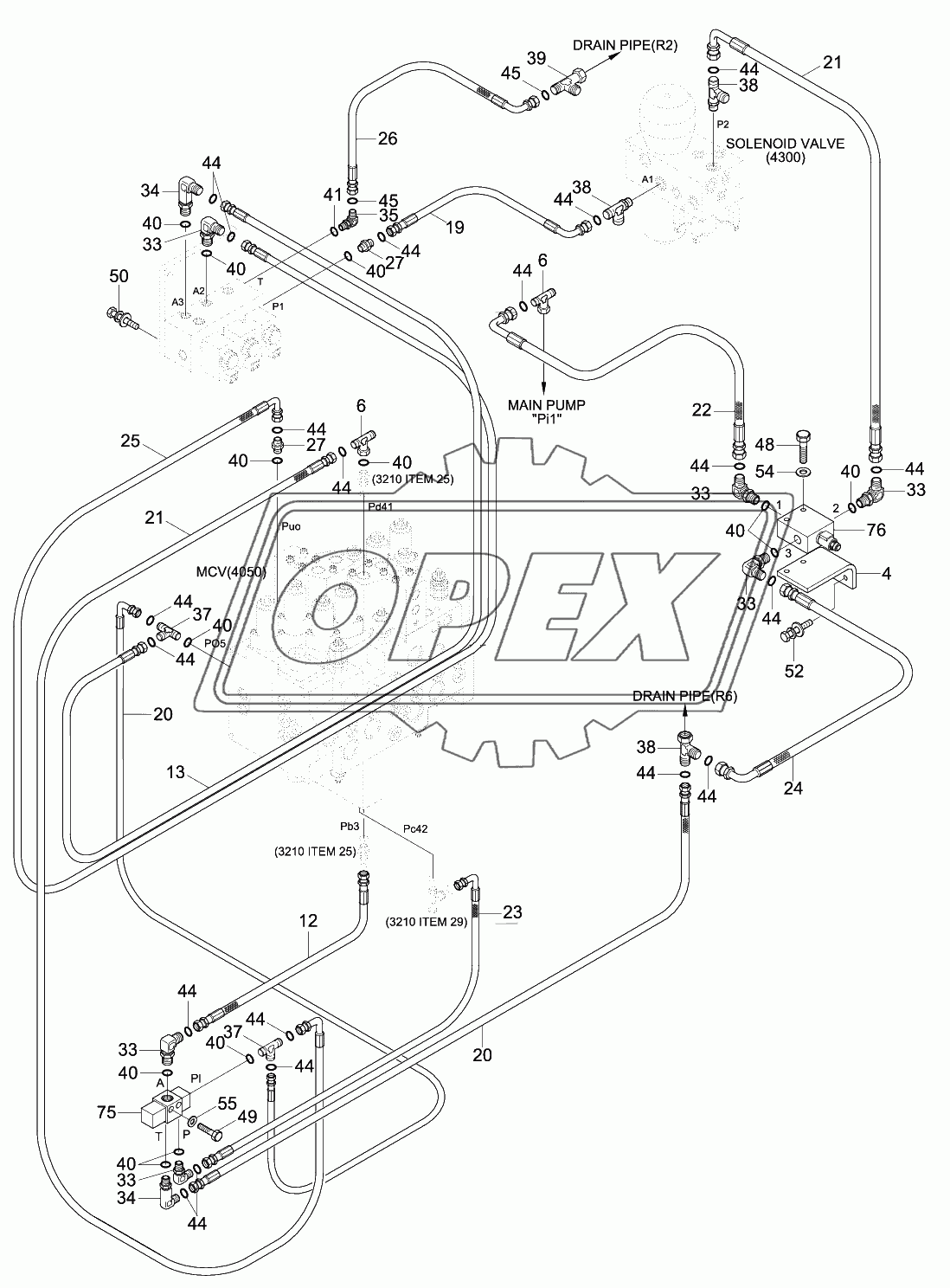 DOUBLE ACTING MAIN PIPING KIT 2