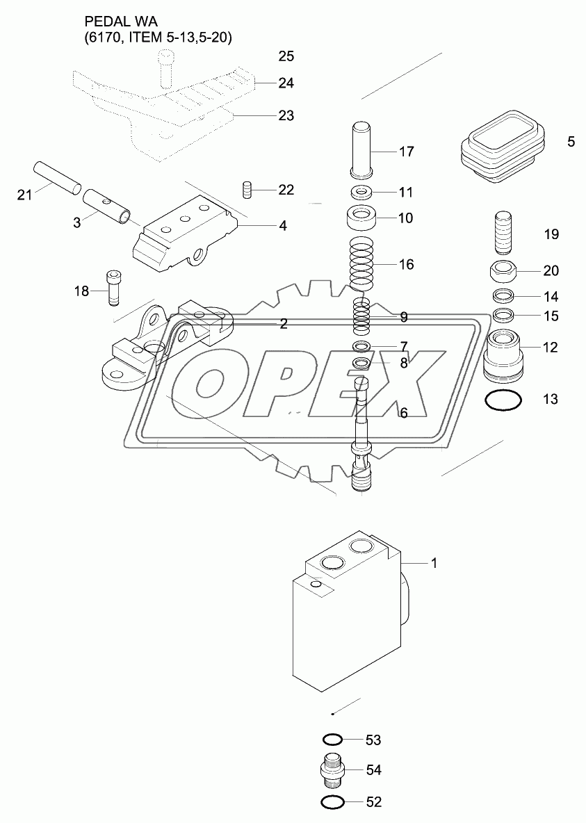 SINGLE PEDAL (DOUBLE ACTING)