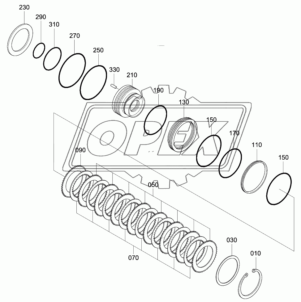 TRANSMISSION MULTI-DISC BRAKE