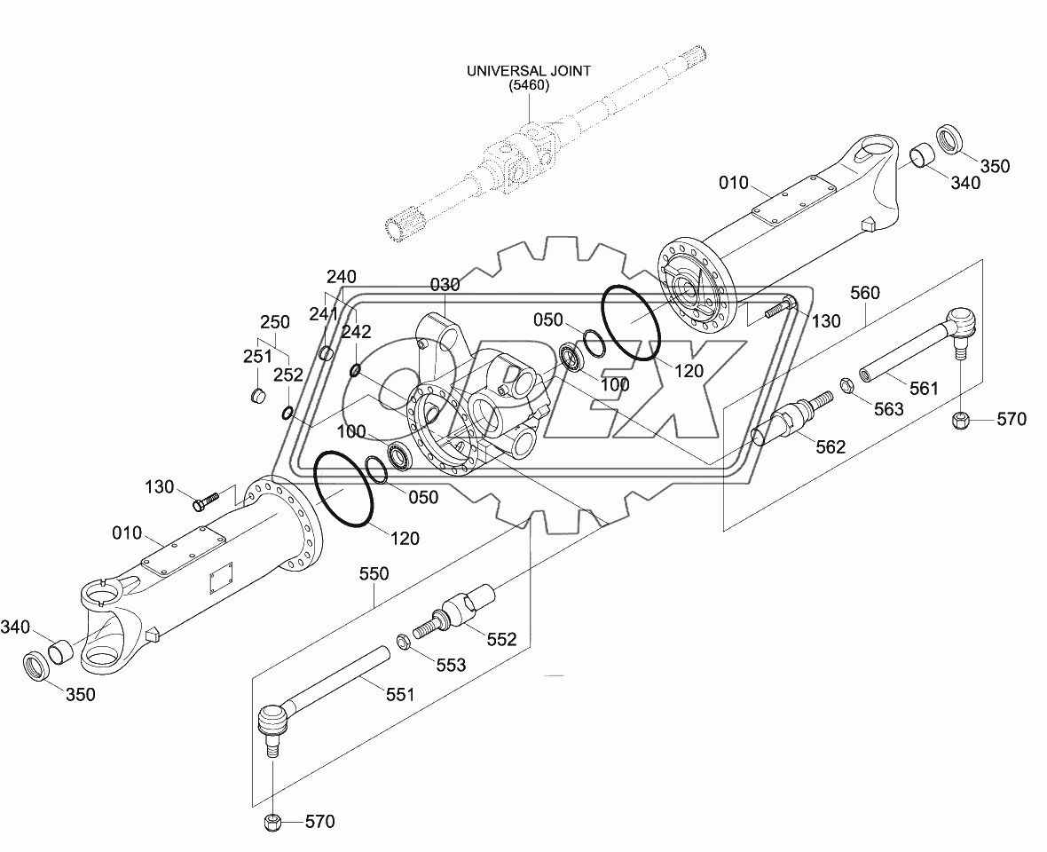 FRONT AXLE CASING