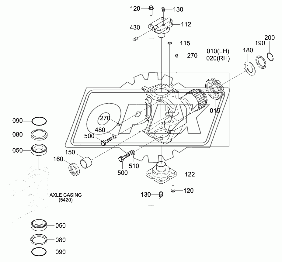 FRONT AXLE JOINT HOUSING