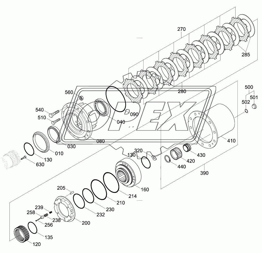 FRONT AXLE OUTPUT GROUP