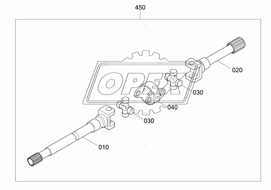 FRONT AXLE UNIVERSAL JOINT