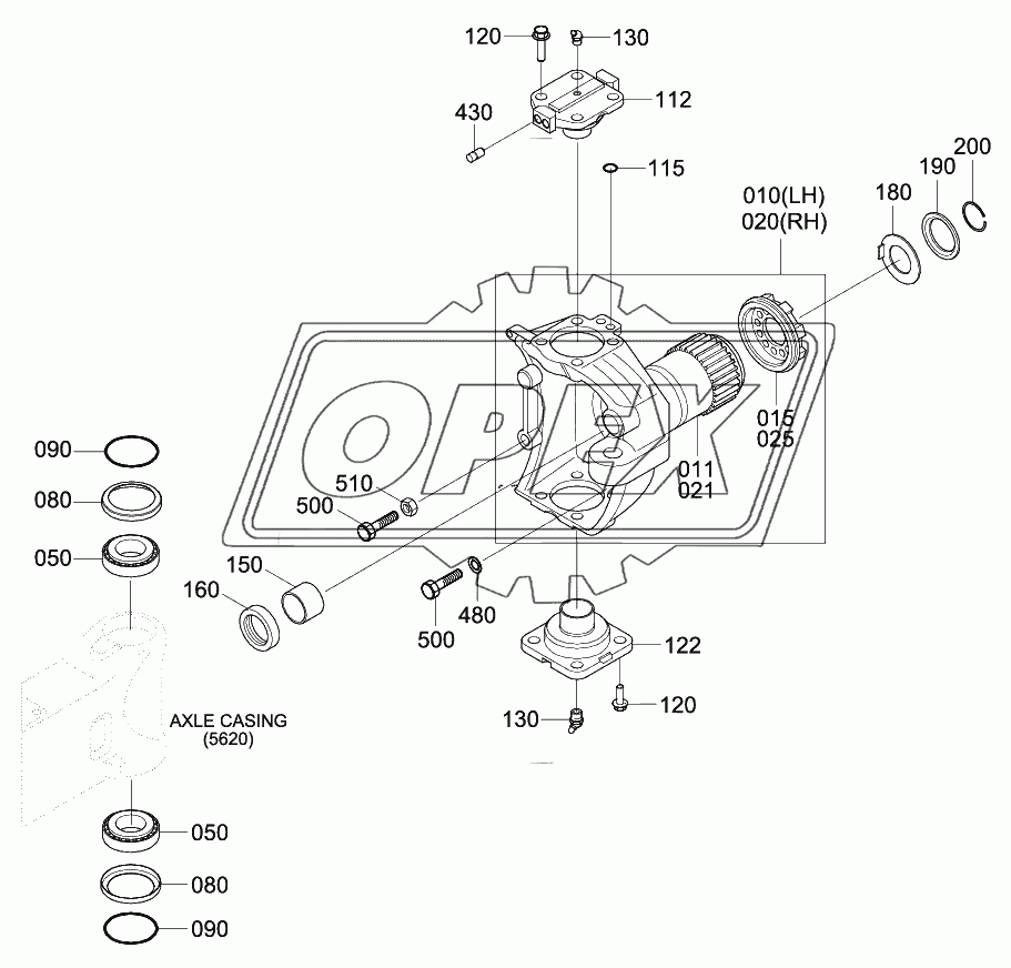 FRONT AXLE JOINT HOUSING(#0146-)