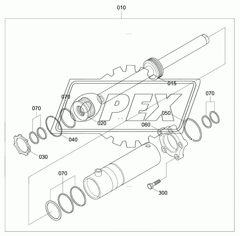 FRONT AXLE STEERING GEAR(#0146-)