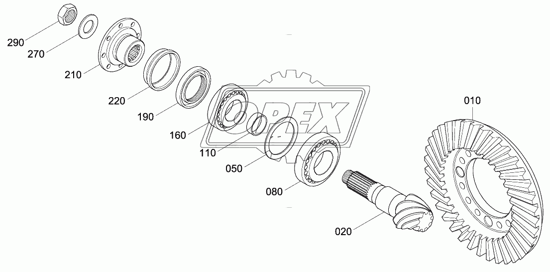 REAR AXLE INPUT GROUP(#0146-)