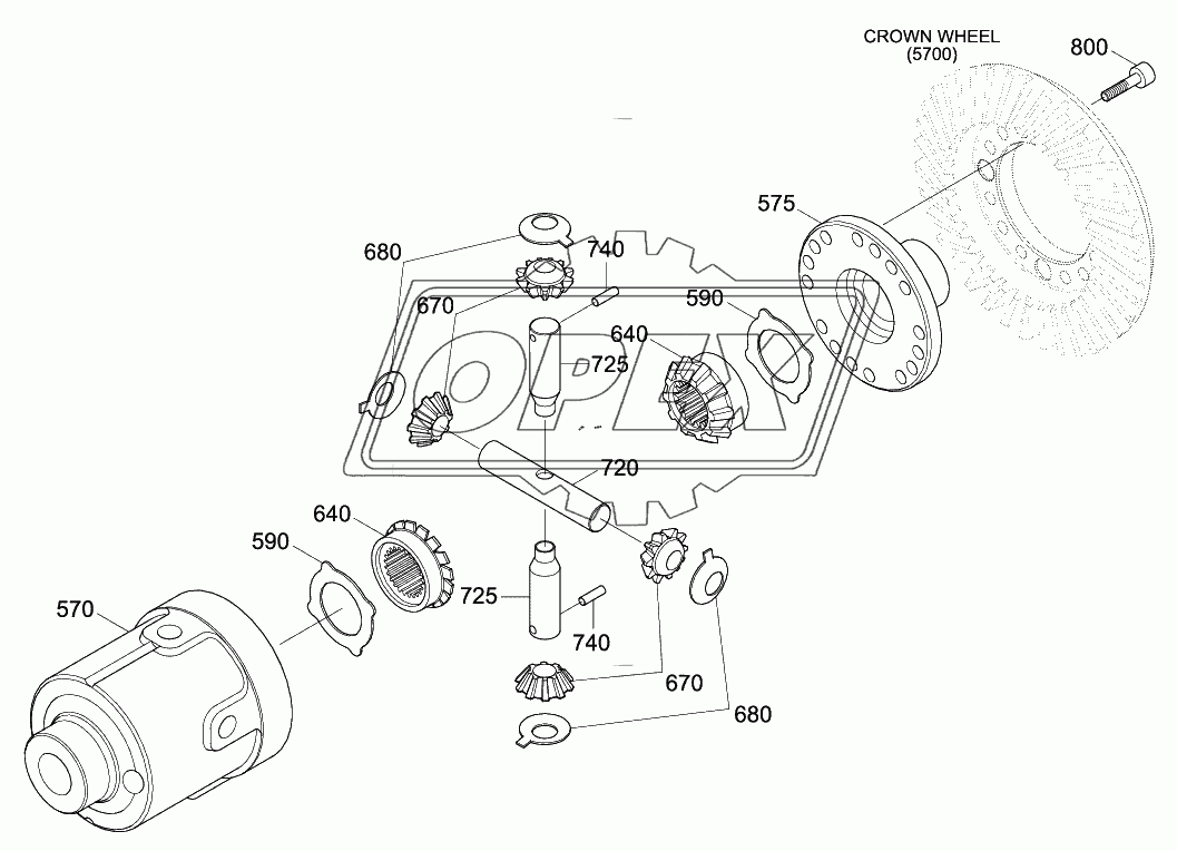 REAR AXLE DIFFERENTIAL(#0146-)