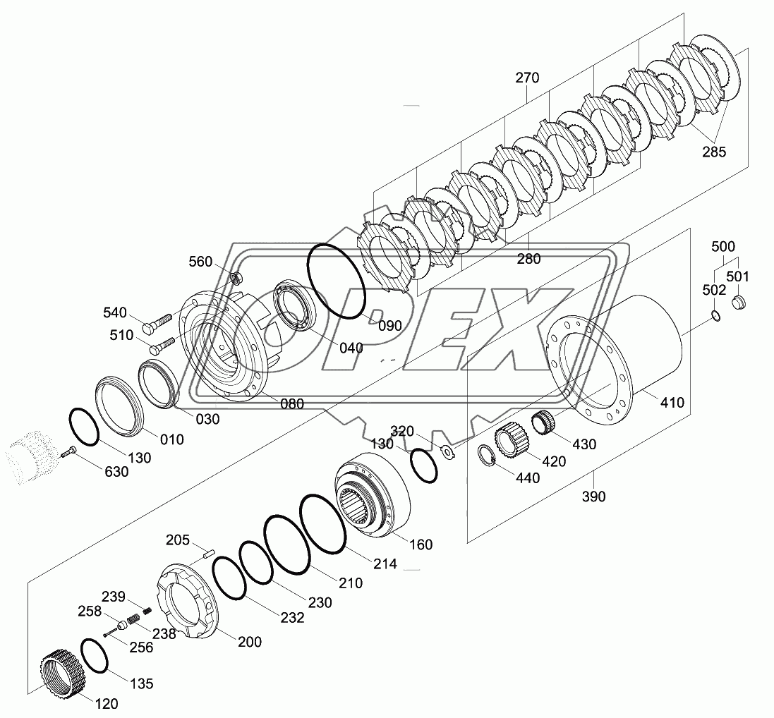 REAR AXLE OUTPUT GROUP