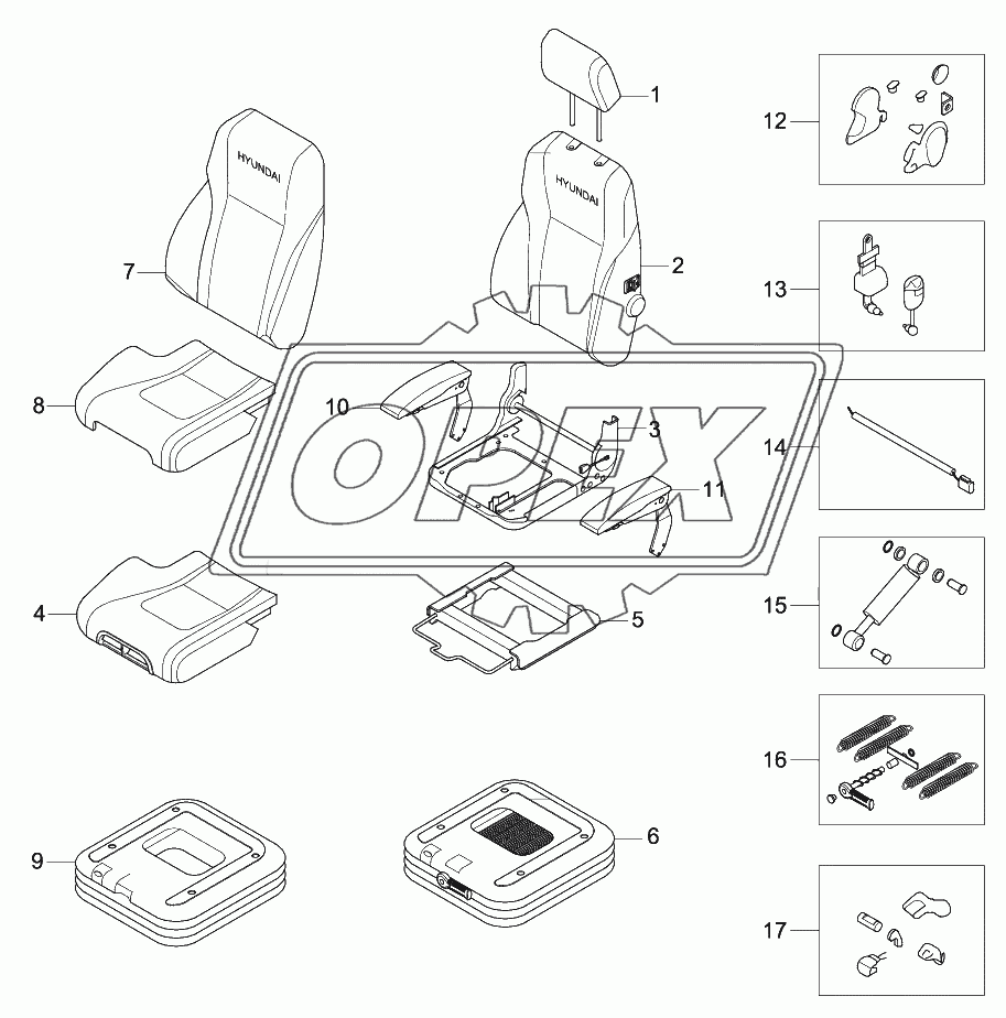 SEAT (SUSPENSION, HEATED)