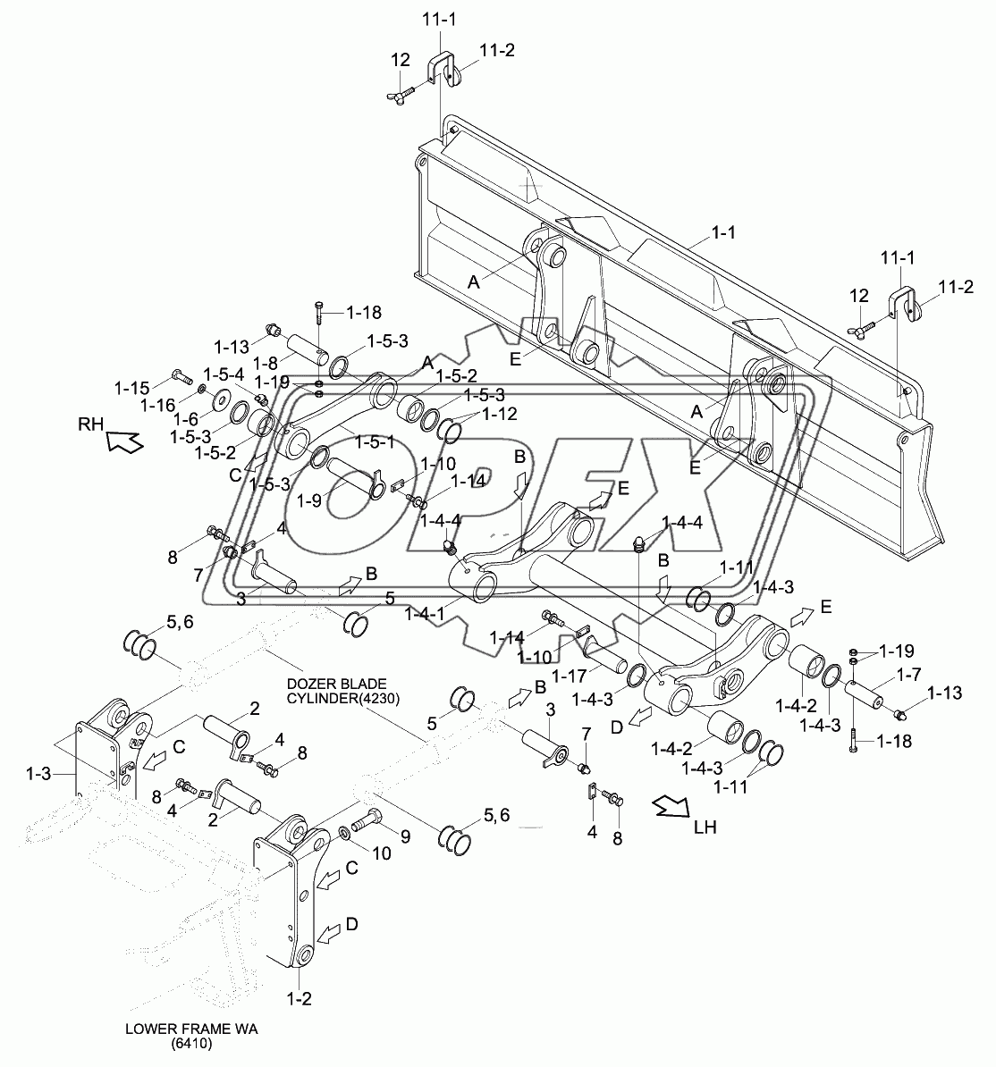 DOZER BLADE-REAR