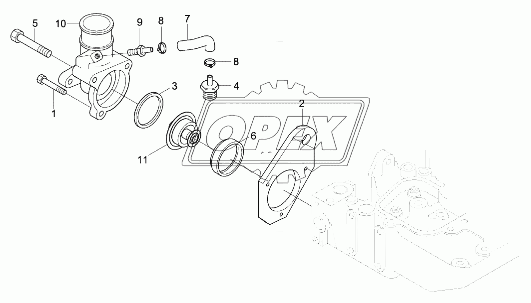 THERMOSTAT & HOUSING