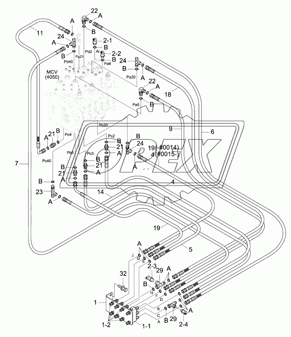 PILOT HYD PIPING (CONTROL 1)