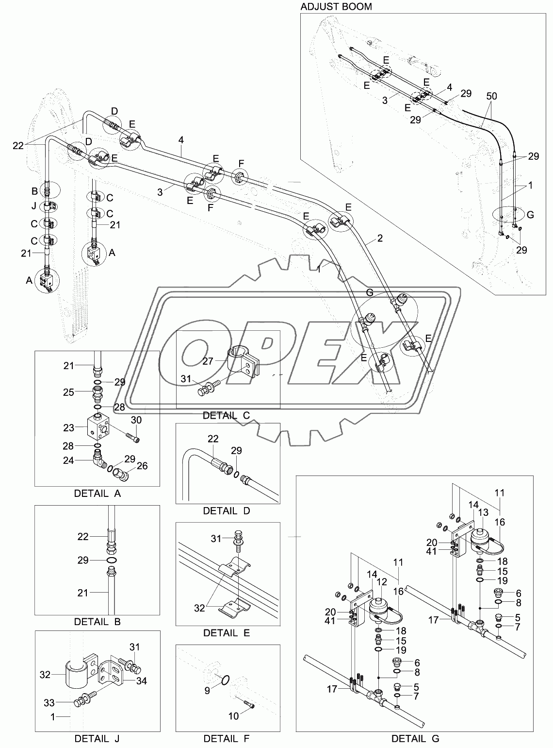 ATTACH PIPING KIT (S & D/ACTING)