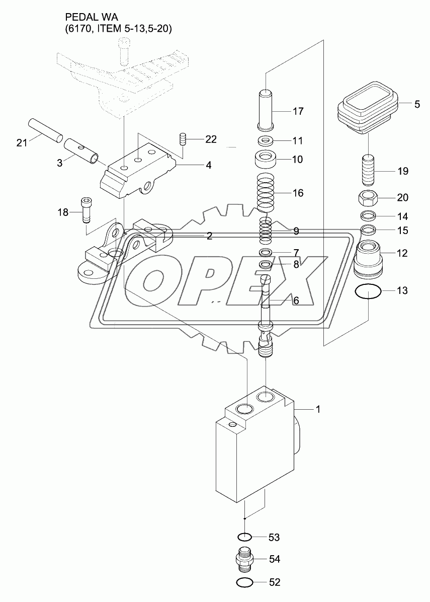 SINGLE PEDAL (DOUBLE ACTING)