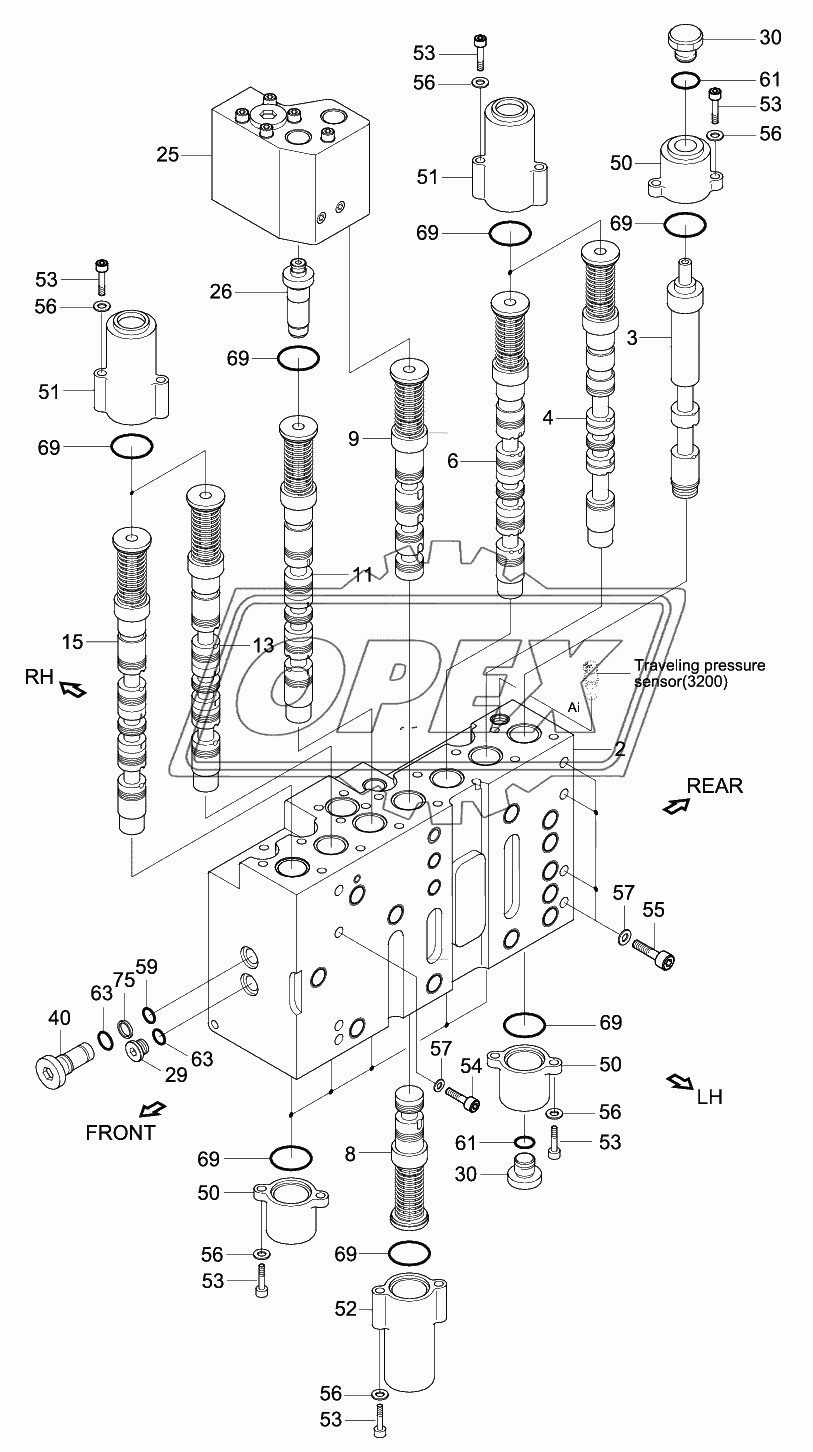 MAIN CONTROL VALVE (3/4)