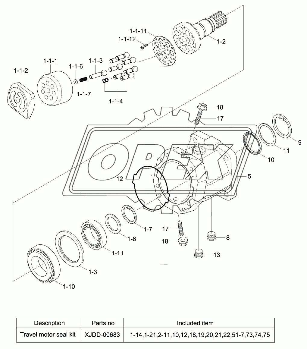 TRAVEL MOTOR (1/2)