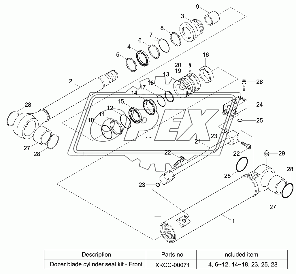 DOZER BLADE CYLINDER (FRONT)